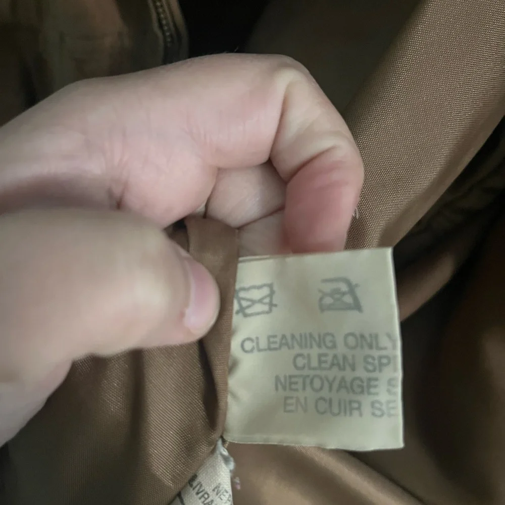 Vintage western Brown Tan Genuine Leather Jacket Size Large